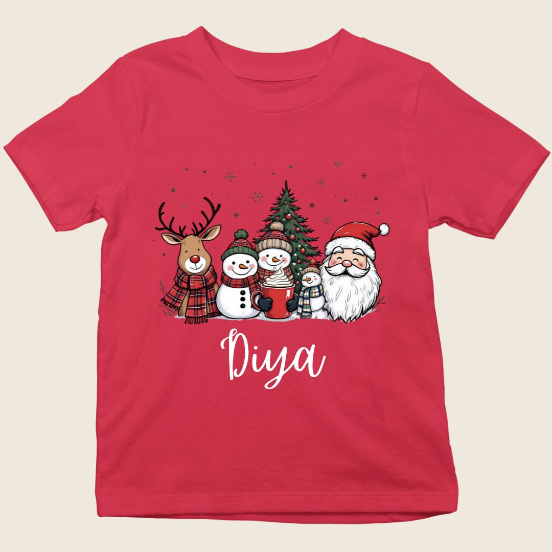 Team Santa kids Christmas tee