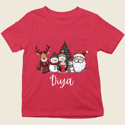 Team Santa kids Christmas tee