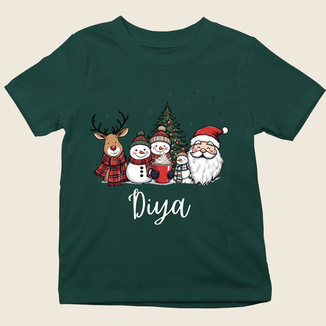 Team Santa kids Christmas tee