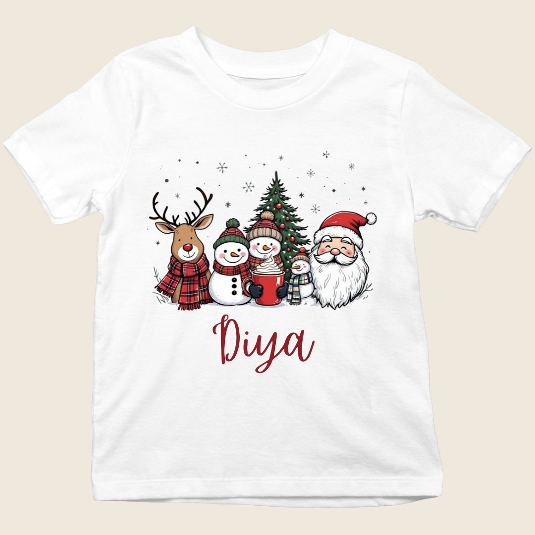 Team Santa kids Christmas tee
