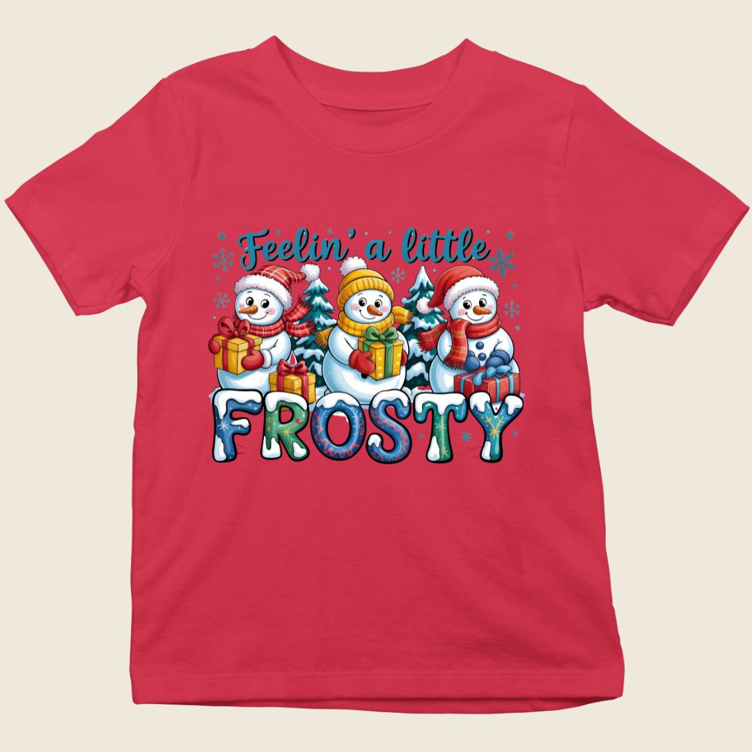 Frosty kids Christmas tee