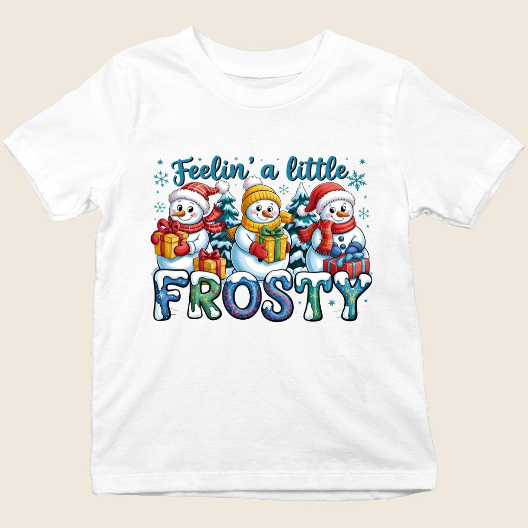 Frosty kids Christmas tee