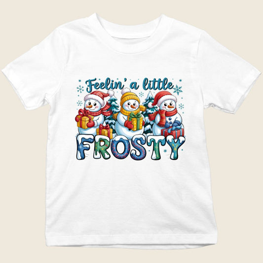 Frosty kids Christmas tee