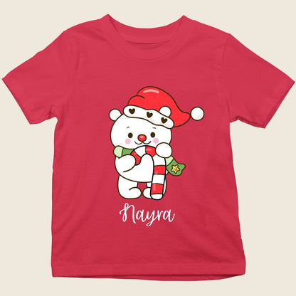 Snow Bear kids Christmas tee