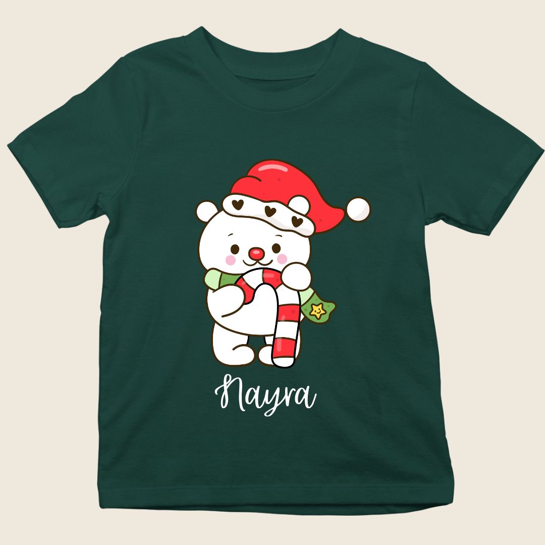 Snow Bear kids Christmas tee