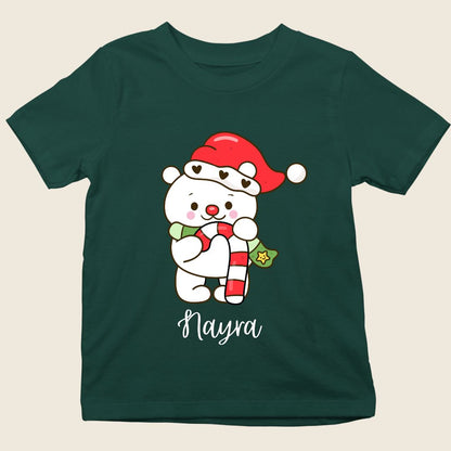Snow Bear kids Christmas tee