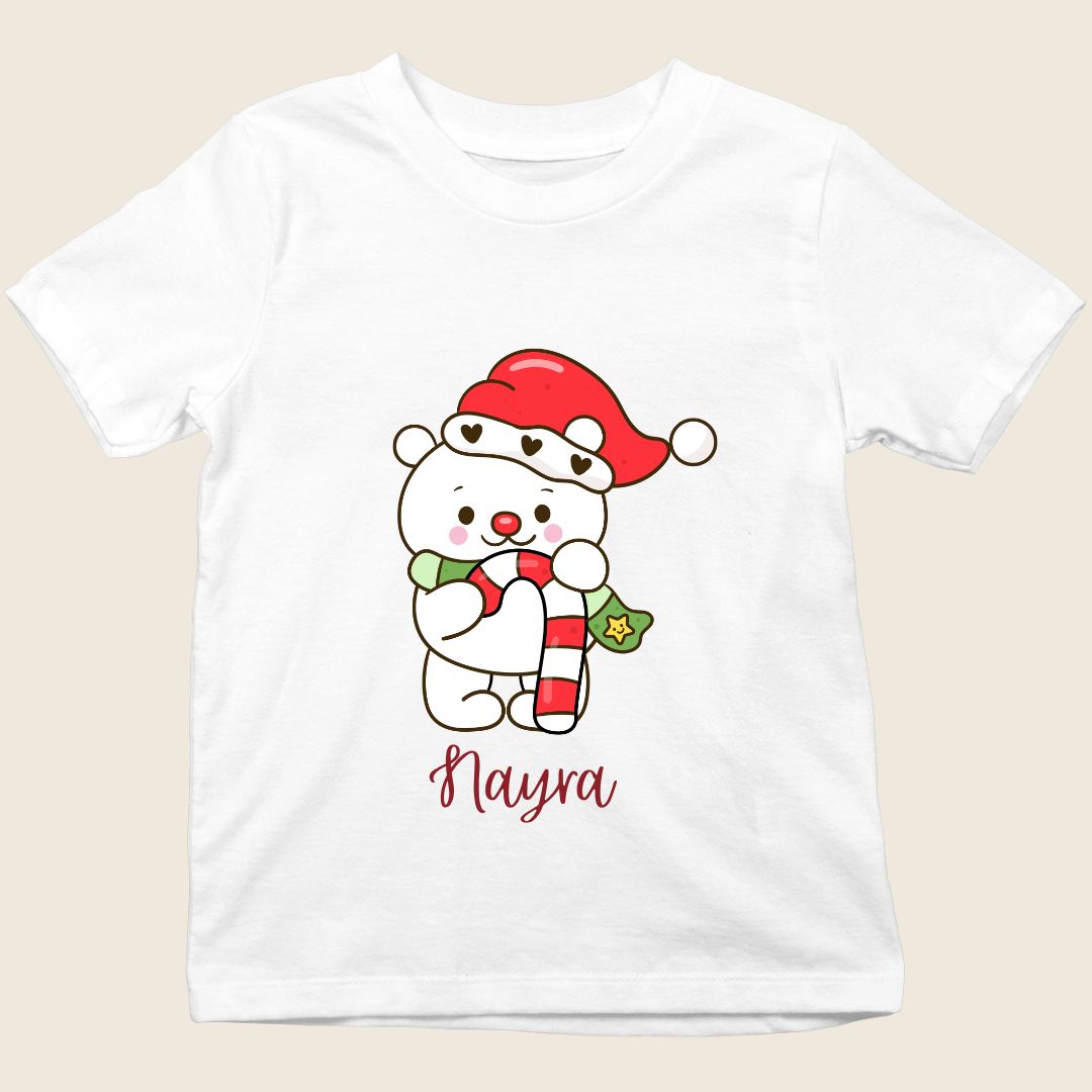 Snow Bear kids Christmas tee